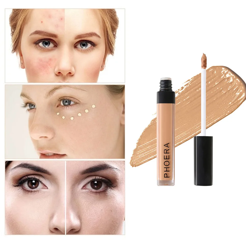 PHOERA Makeup Concealer Liquid Convenient Full Cover Eye Dark Circles Blemish 4 Colors New Dark Skin Face Contour Cosmetics #a
PHOERA Makeup Concealer Liquid Convenient Full Cover Eye Dark Circles Blemish 4 Colors New Dark Skin Face Contour Cosmetics #a