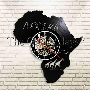 1Piece Africa Map Giraffes Herbivore Vinyl Record Wall Clock Wildlife Animal Home Decor Wall Hanging Contemporary Wall Clock
1Piece Africa Map Giraffes Herbivore Vinyl Record Wall Clock Wildlife Animal Home Decor Wall Hanging Contemporary Wall Clock
