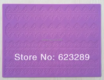 10Pcs/lot (CT-007) New Style Four Lace Soft 100% Platinum Silicone Cake Fondant Embossing Gum Paste Decorating Mold Tool
10Pcs/lot (CT-007) New Style Four Lace Soft 100% Platinum Silicone Cake Fondant Embossing Gum Paste Decorating Mold Tool
