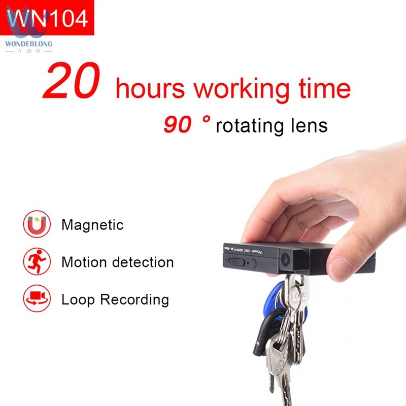 Wonderlong 20hours Working newest Portable Magnetic Mini camera Body Camera voice and Video Recorder with Motion Detection
Wonderlong 20hours Working newest Portable Magnetic Mini camera Body Camera voice and Video Recorder with Motion Detection
