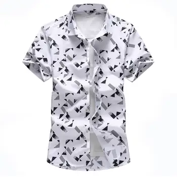 Hawaiian Shirt Mens Clothing Plaid print Short sleeves Blouse Men Shirt Dress Casual Camisa masculina
Hawaiian Shirt Mens Clothing Plaid print Short sleeves Blouse Men Shirt Dress Casual Camisa masculina