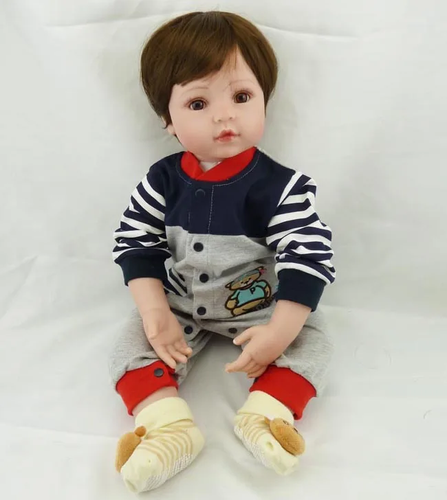 22inch handmade Silicone vinyl reborn boy dolls lifelike newborn toddler simulated doll adorable babydoll kids birthday gifts
22inch handmade Silicone vinyl reborn boy dolls lifelike newborn toddler simulated doll adorable babydoll kids birthday gifts