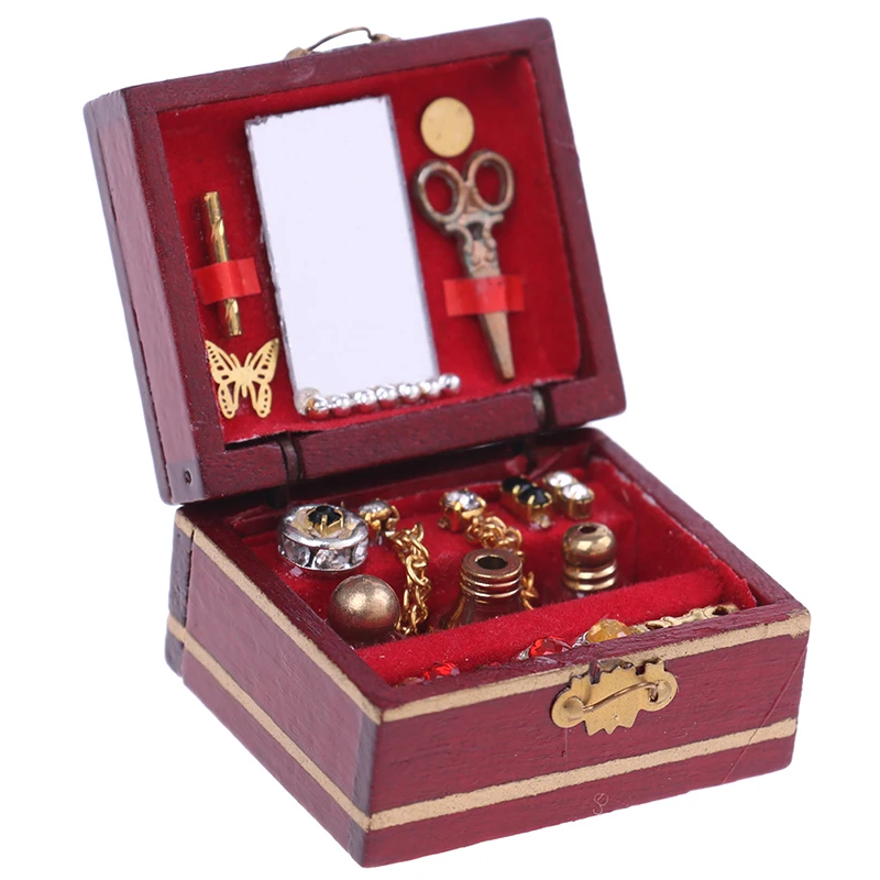 1pc Mini Jewelry Box Model Dollhouse Miniatures 1:12 Accessories Children DIY Miniatures Doll House Furniture Toy House
1pc Mini Jewelry Box Model Dollhouse Miniatures 1:12 Accessories Children DIY Miniatures Doll House Furniture Toy House
