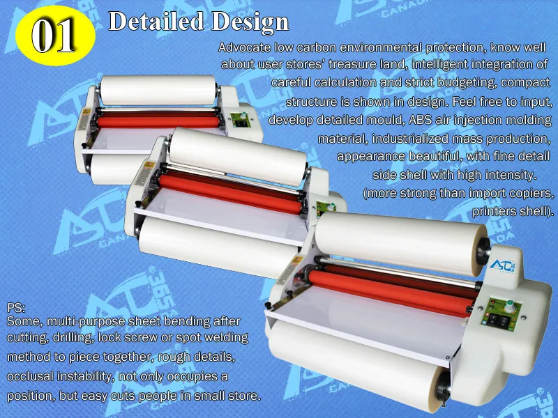 

A3 13" High Speed Thermal Hot Cold Laminating Machine Mounting Roll Laminator Bopp Film