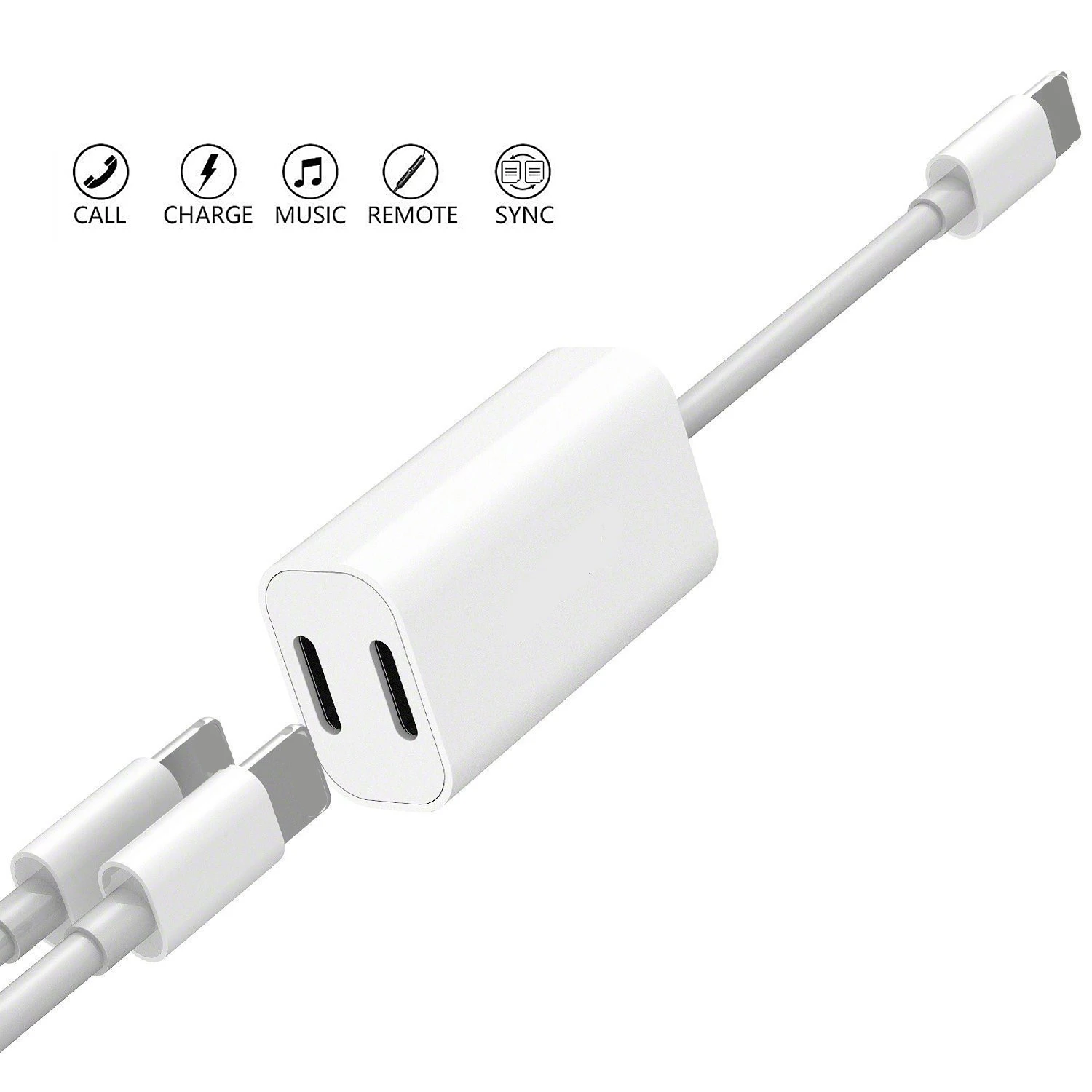 Dual 8 pin Lightning Converter Adapter Audio Charger Jack Charging Listening Headphone Music For iPhone 7 8 Plus X XR XS Case
Dual 8 pin Lightning Converter Adapter Audio Charger Jack Charging Listening Headphone Music For iPhone 7 8 Plus X XR XS Case
