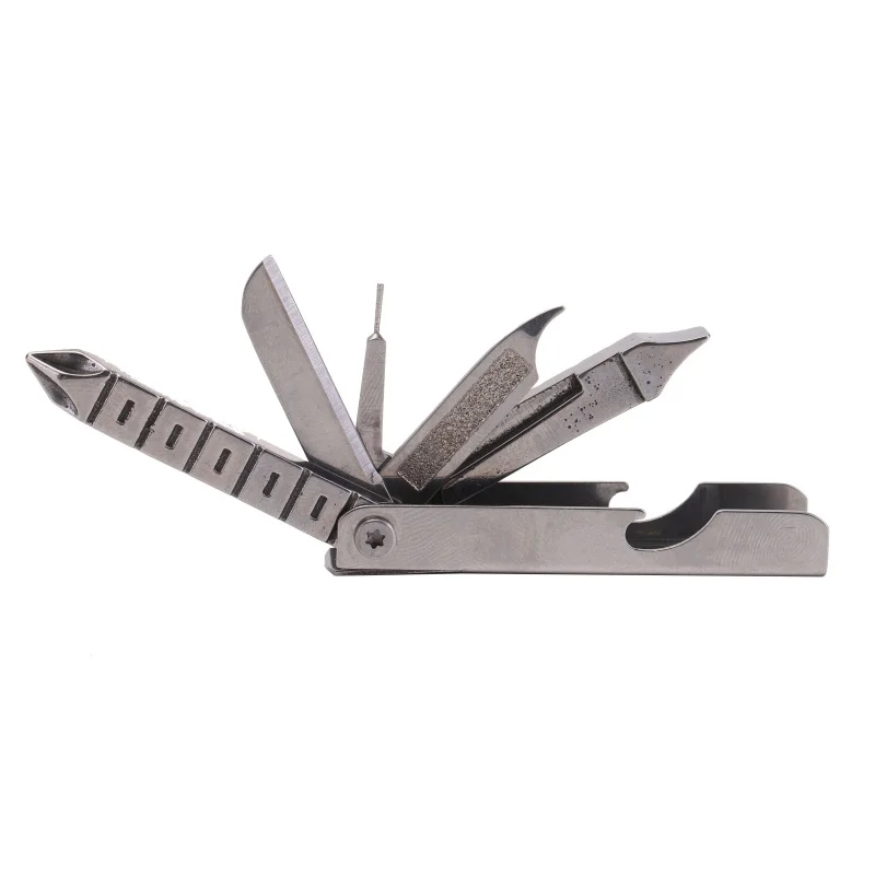 Outdoor 12-In-1 Stainless Steel EDC Multifunctional Pocket Tool Keychain Bottle Opener Cutter Screwdriver Camping Travel Sets
Outdoor 12-In-1 Stainless Steel EDC Multifunctional Pocket Tool Keychain Bottle Opener Cutter Screwdriver Camping Travel Sets