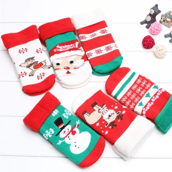 Europe and the United States new Christmas baby socks combed cotton thickening terry warm Christmas children socks 6 colors
Europe and the United States new Christmas baby socks combed cotton thickening terry warm Christmas children socks 6 colors