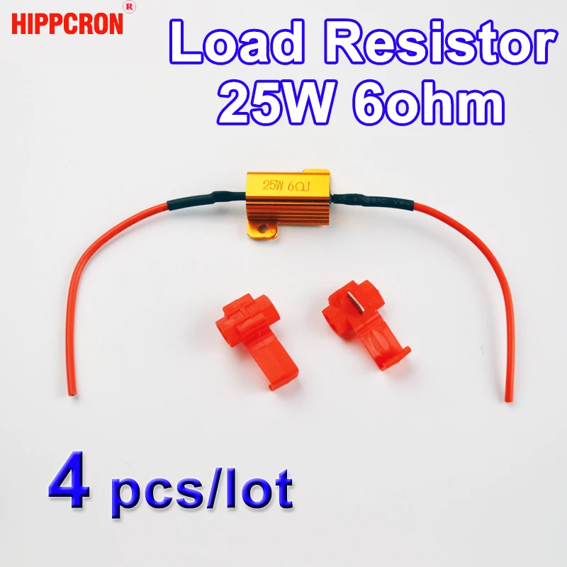 hippcron 4 PCS/LOT 25W 6ohm Load Resistor 12V Resistance for Car LED Flash Indicator Controller CANBUS Problem
hippcron 4 PCS/LOT 25W 6ohm Load Resistor 12V Resistance for Car LED Flash Indicator Controller CANBUS Problem