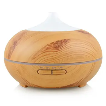 -300ml Wood Grain Ultrasonic Cool Mist Humidifier-Quiet Humidifier with Color LED Lights Changing & 4 Timer Settings for Yoga
-300ml Wood Grain Ultrasonic Cool Mist Humidifier-Quiet Humidifier with Color LED Lights Changing & 4 Timer Settings for Yoga