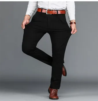 Tops quality Big Size 44 46 New Arrival Mens Casual Business Pants Stretch trousers Straight Pant Black Khaki worksuit 4 colors
Tops quality Big Size 44 46 New Arrival Mens Casual Business Pants Stretch trousers Straight Pant Black Khaki worksuit 4 colors