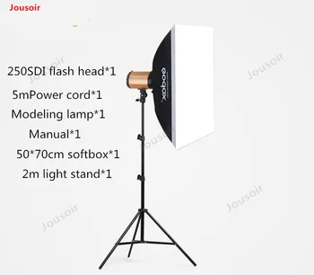 Godox 250W Flash + 2 meter lamp rack set photographic lamp studio softbox Portrait Clothing equipment CD50 T03
Godox 250W Flash + 2 meter lamp rack set photographic lamp studio softbox Portrait Clothing equipment CD50 T03
