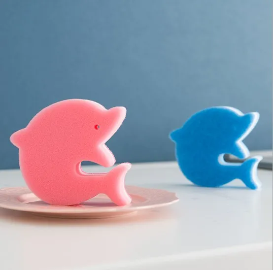 2pcs/lot Multifunction Dolphin Shape Dish Bowl Cleaning Brush Scouring Pad dish sponge Kitchen Pot Cleaner Washing Tools OK 0607
2pcs/lot Multifunction Dolphin Shape Dish Bowl Cleaning Brush Scouring Pad dish sponge Kitchen Pot Cleaner Washing Tools OK 0607