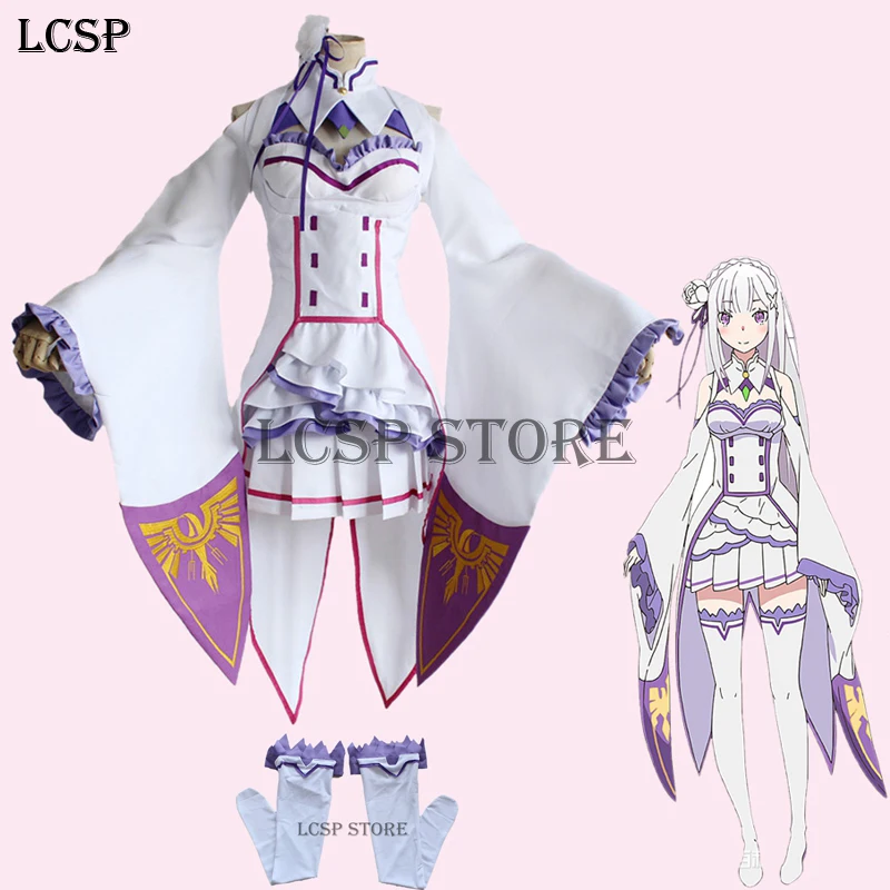 LCSP Re Life in a different world from zero Emilia Cosplay Costume Japanese Anime Uniform Suit Outfit Clothes
LCSP Re Life in a different world from zero Emilia Cosplay Costume Japanese Anime Uniform Suit Outfit Clothes