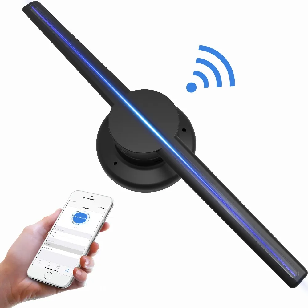 Newest 42cm 3D Holographic WiFi Projector Display Fan LED Hologram Player for retail shop supermarket bar fair
Newest 42cm 3D Holographic WiFi Projector Display Fan LED Hologram Player for retail shop supermarket bar fair