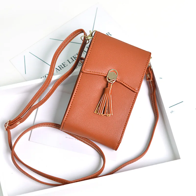 New 2020 Women's Wallet Fashion Function Phone Bag Female Crossbody Tassel Single Shoulder Strap Card Holder Casual Ladies Bags
New 2020 Women's Wallet Fashion Function Phone Bag Female Crossbody Tassel Single Shoulder Strap Card Holder Casual Ladies Bags