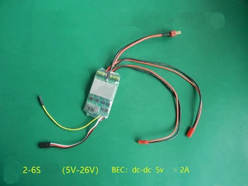 Two-way 2 Channel Brush ESC 2-6S 5-26V 20Ax2 Electric Speed Controller High Configuration f RC Track Tank Differential Speedboat
Two-way 2 Channel Brush ESC 2-6S 5-26V 20Ax2 Electric Speed Controller High Configuration f RC Track Tank Differential Speedboat