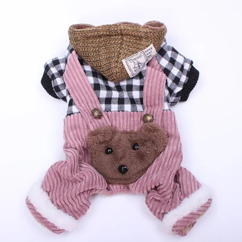 Winter Dog Cat Jumpsuit Hoodie Plaid Bear Design Pet Puppy Coat Jacket Hoodie Warm Clothes Apparel
Winter Dog Cat Jumpsuit Hoodie Plaid Bear Design Pet Puppy Coat Jacket Hoodie Warm Clothes Apparel