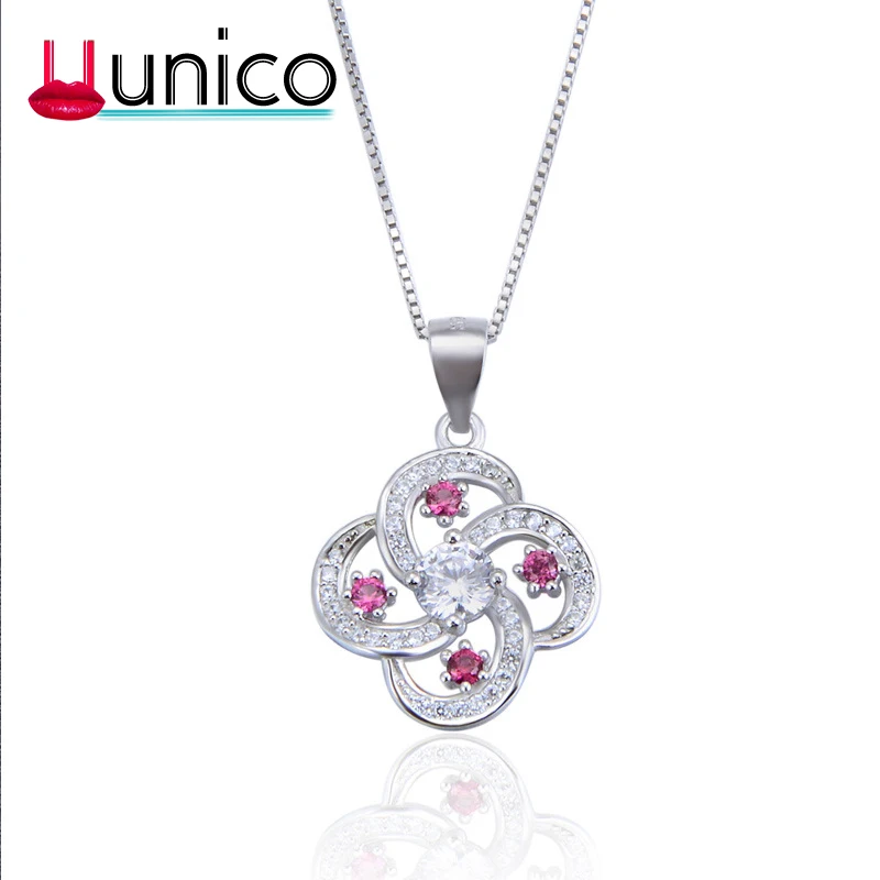 UUNICO s925 Sterling silver Four-leaf clover women's jewelry Red zircon/white zircon pendant gifts for women pendants jewelry.
UUNICO s925 Sterling silver Four-leaf clover women's jewelry Red zircon/white zircon pendant gifts for women pendants jewelry.