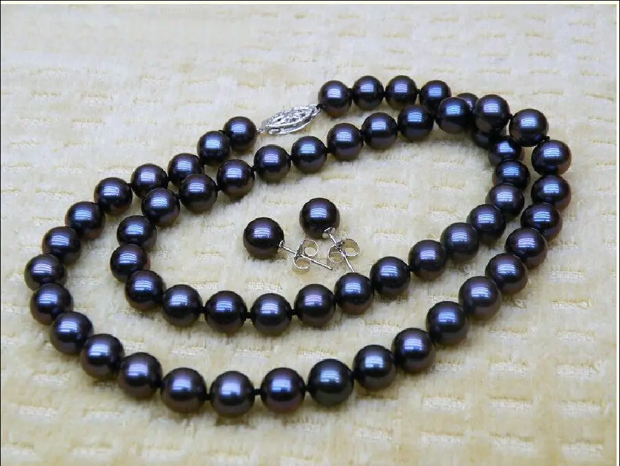 charm Jew.655 10-11 mm black TAHITIAN SOUTH SEA Pearl necklace bracelet earrings set 18" 14K (A0513)
charm Jew.655 10-11 mm black TAHITIAN SOUTH SEA Pearl necklace bracelet earrings set 18" 14K (A0513)