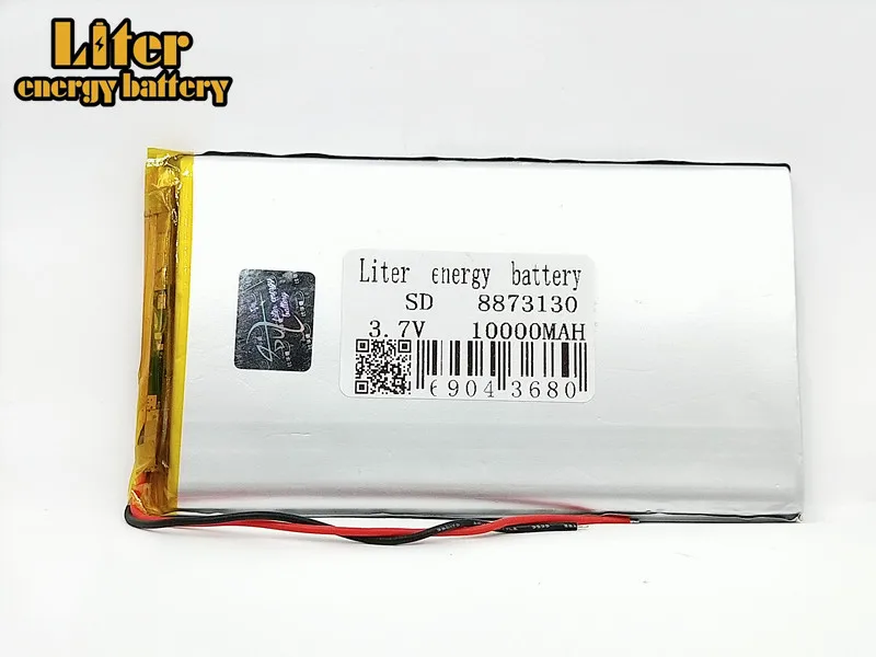 1/2/4Pcs rechargeable lipo battery cell 3.7 V 8873130 10000 mah tablet lithium polymer battery For Tablet DVD GPS Electric Toys 
1/2/4Pcs rechargeable lipo battery cell 3.7 V 8873130 10000 mah tablet lithium polymer battery For Tablet DVD GPS Electric Toys