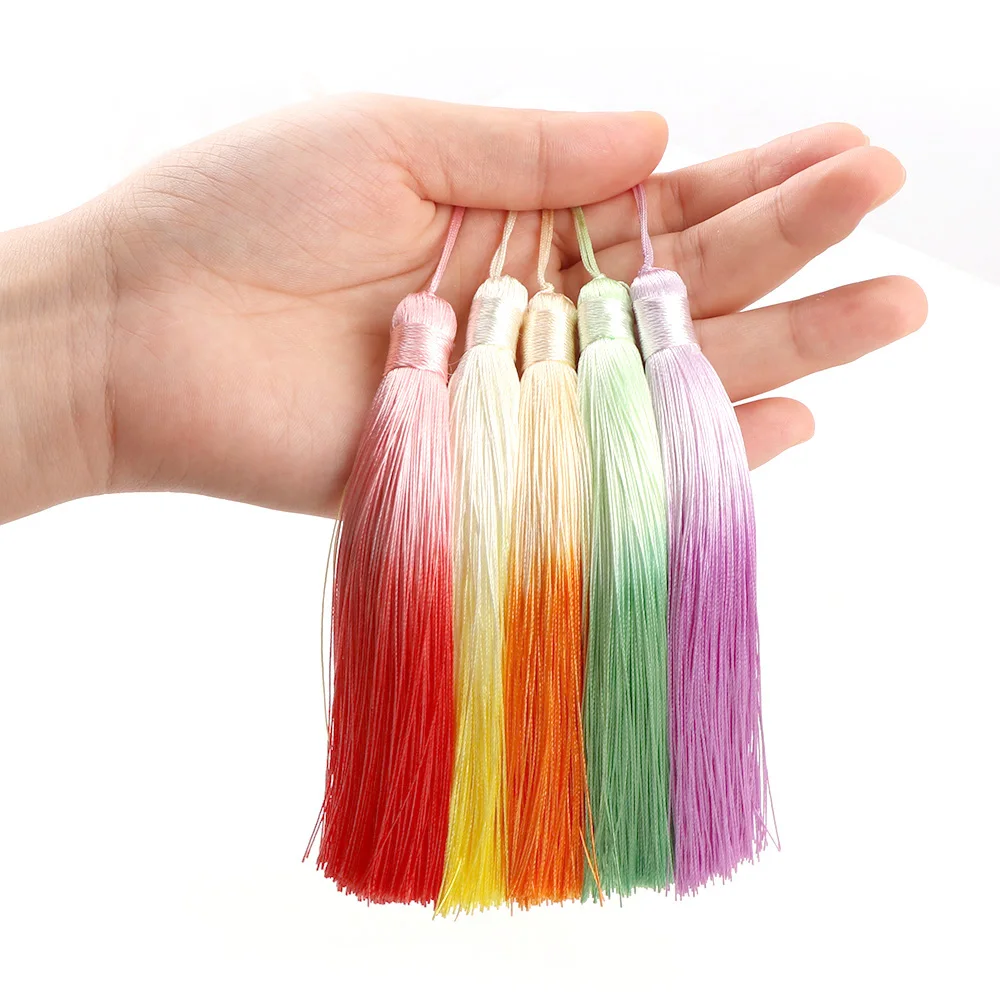 Gradient Color Big Size Tassel 2Pcs/set Soft Polyester Silk Tassel With Hole Fashion Women DIY Earrings Jewelry Accessories
Gradient Color Big Size Tassel 2Pcs/set Soft Polyester Silk Tassel With Hole Fashion Women DIY Earrings Jewelry Accessories