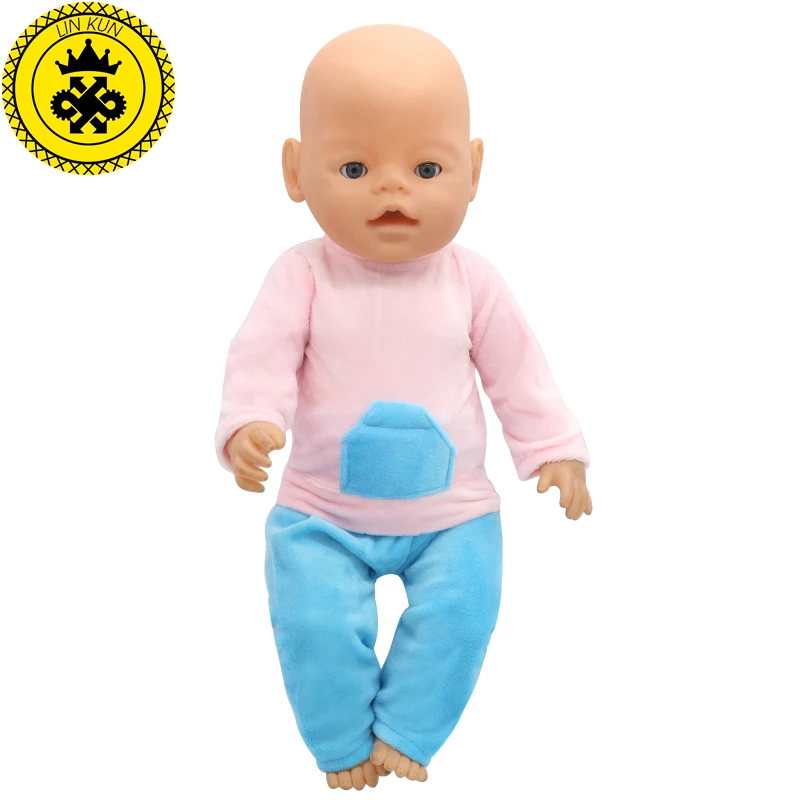 Fit for 43cm Baby Doll Dress Clothes Doll Accessories Pink Shirt Blue Trousers Set Fashion Child Best Gifts 082
Fit for 43cm Baby Doll Dress Clothes Doll Accessories Pink Shirt Blue Trousers Set Fashion Child Best Gifts 082
