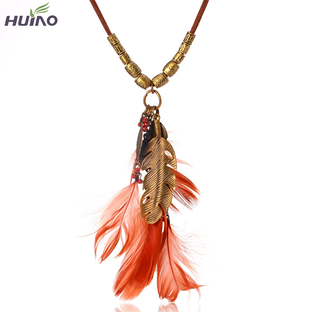 Leaf Zinc Ally Handmade Feather Necklaces For Women Vintage Necklaces & Pendants Long Chain Orange Feathers Necklace HY-1930
Leaf Zinc Ally Handmade Feather Necklaces For Women Vintage Necklaces & Pendants Long Chain Orange Feathers Necklace HY-1930