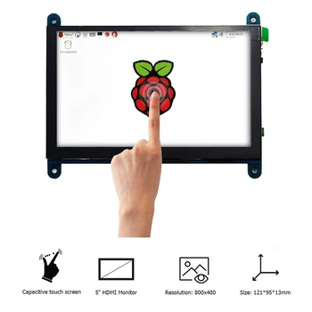 Raspberry Pi 3 Screen 5 inch Display Raspberry Pi 4 800*480 Capacitive Touch Screen LCD for Raspberry Pi 4 3 Model B 3B Plus
Raspberry Pi 3 Screen 5 inch Display Raspberry Pi 4 800*480 Capacitive Touch Screen LCD for Raspberry Pi 4 3 Model B 3B Plus