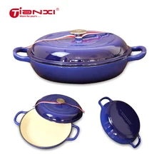 Pots Cookware Casserole Saucepan Cast-Iron Dutch-Oven Enamel Stew-Pot Soup-Stock Kitchen