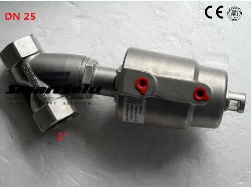 Free shipping 1'' DN25 Pneumatic ANGLE SEAT PISTON VALVE With Stainless Steel Actuator
Free shipping 1'' DN25 Pneumatic ANGLE SEAT PISTON VALVE With Stainless Steel Actuator