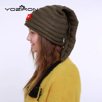 YOZIRON New Women Ponytail Beanie Hat Autumn Winter Knitted Long Scorpion Skullies Warm Pretty Witch Hats
YOZIRON New Women Ponytail Beanie Hat Autumn Winter Knitted Long Scorpion Skullies Warm Pretty Witch Hats