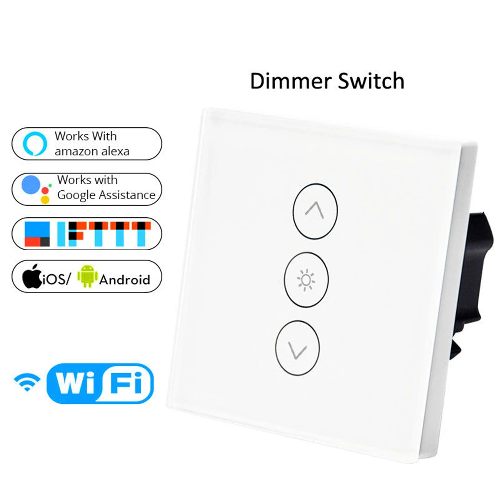 Timethinker WiFi Smart Switch Wall Interrupter Touch Control Wireless LED Dimmer Light Switches Work with Alexa Echo Google Home
Timethinker WiFi Smart Switch Wall Interrupter Touch Control Wireless LED Dimmer Light Switches Work with Alexa Echo Google Home