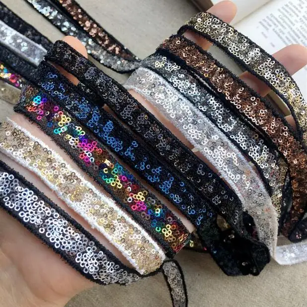 10yards Gold Silver Black Sequins Beading Mesh Ribbon Lace Trim Fabric Shiny DIY Wedding Fewelry Belt Decoration Sewing Material
10yards Gold Silver Black Sequins Beading Mesh Ribbon Lace Trim Fabric Shiny DIY Wedding Fewelry Belt Decoration Sewing Material
