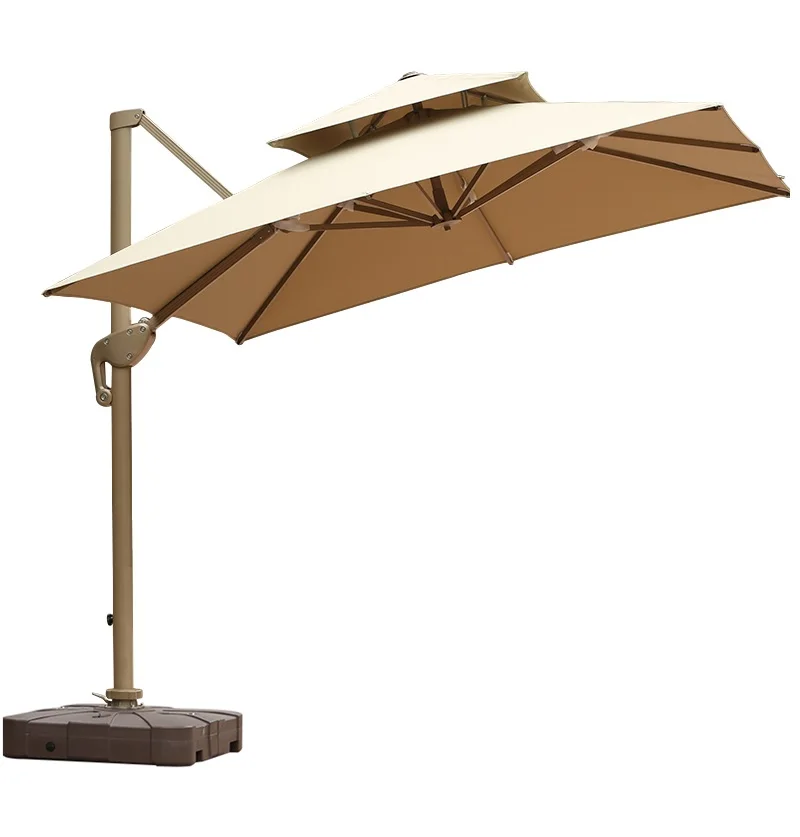 3x3m All Aluminum Adjustable Cantilevel Parasols for Deck Open Space / 70kg Marble Base / Water Tank Base with Extra 60$ Each
3x3m All Aluminum Adjustable Cantilevel Parasols for Deck Open Space / 70kg Marble Base / Water Tank Base with Extra 60$ Each