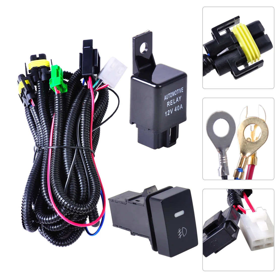 DWCX Wiring Harness Sockets Wire + Switch for H11 Fog Light Lamp for Ford Focus Acura Nissan Suzuki Subaru Lincoln Honda CR V|honda honda|ford light switchfog lamp wiring - AliExpress | Ford Ranger Fog Light Switch Wiring | | AliExpress