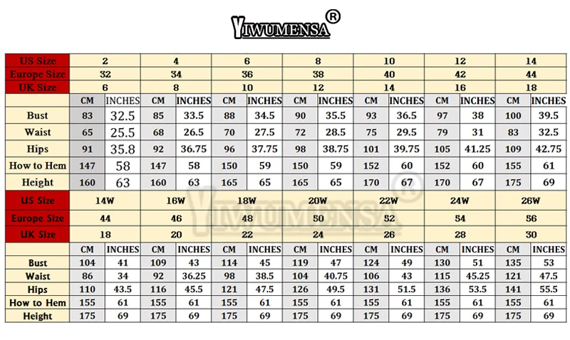 Wedding dress size