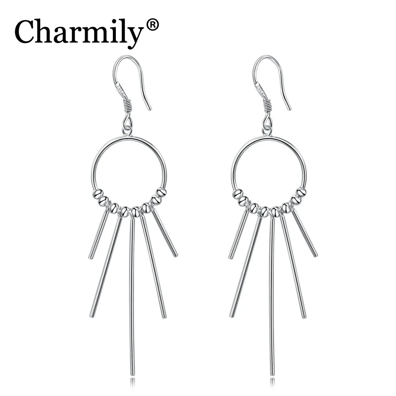 Charmily Authentic 925 Sterling Silver Circle Long Tassels Drop Earrings For Party Bar Holiday Big Size
Charmily Authentic 925 Sterling Silver Circle Long Tassels Drop Earrings For Party Bar Holiday Big Size