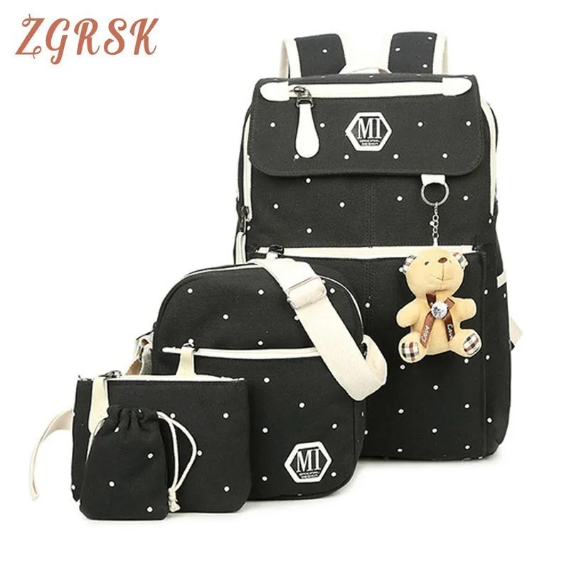 Women Canvas 4pcs/set School bag Backpacks College Schoolbag Fashion Plecak For Teenage Rucksack Moclila Shoulder Bag
Women Canvas 4pcs/set School bag Backpacks College Schoolbag Fashion Plecak For Teenage Rucksack Moclila Shoulder Bag