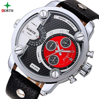 NORTH New Fashion Mens Watches Quartz Clock Business Watch Mens Leather Waterproof Sport Wristwatch Relogio Masculino
NORTH New Fashion Mens Watches Quartz Clock Business Watch Mens Leather Waterproof Sport Wristwatch Relogio Masculino