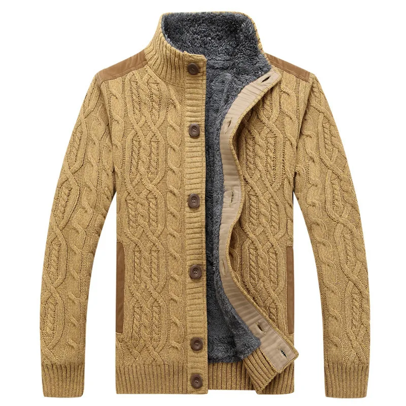 2019 Men Sweaters Pattern Knitwear Men's Sweaters Winter Warm Thick Velvet Sweatercoat Single-breasted Casual Cardigan 3XL
2019 Men Sweaters Pattern Knitwear Men's Sweaters Winter Warm Thick Velvet Sweatercoat Single-breasted Casual Cardigan 3XL