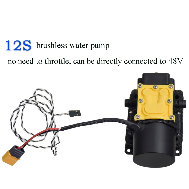 1PC 48V12S Brushless Water Pump Sprayer Pesticide Pump 5L/Min Flow 35W Speed Control Spraying Drug Pump for Plant UAV Drone DIY
1PC 48V12S Brushless Water Pump Sprayer Pesticide Pump 5L/Min Flow 35W Speed Control Spraying Drug Pump for Plant UAV Drone DIY