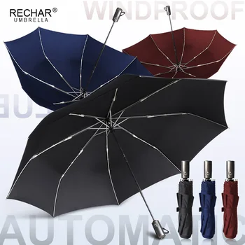 Upgrade 120cm Automatic Big Umbrella Rain Women Men Windproof Outdoor Aluminium 3Folding Golf Business Umbrellas Family Parasol
Upgrade 120cm Automatic Big Umbrella Rain Women Men Windproof Outdoor Aluminium 3Folding Golf Business Umbrellas Family Parasol