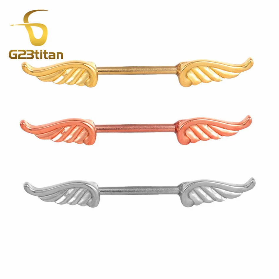 2 pcs/lot Angel Wing Nipple Ring Women Nipple Piercing Sexy Woman Body Jewelry 16G Stainless Steel Pircing Body Accessary
2 pcs/lot Angel Wing Nipple Ring Women Nipple Piercing Sexy Woman Body Jewelry 16G Stainless Steel Pircing Body Accessary