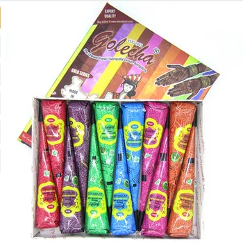 12pcs/set Waterproof Indian Paste Temporary Tattoo Body Paint Art Cream Cone for Stencil Mehndi Body Art Make Up Tool
12pcs/set Waterproof Indian Paste Temporary Tattoo Body Paint Art Cream Cone for Stencil Mehndi Body Art Make Up Tool