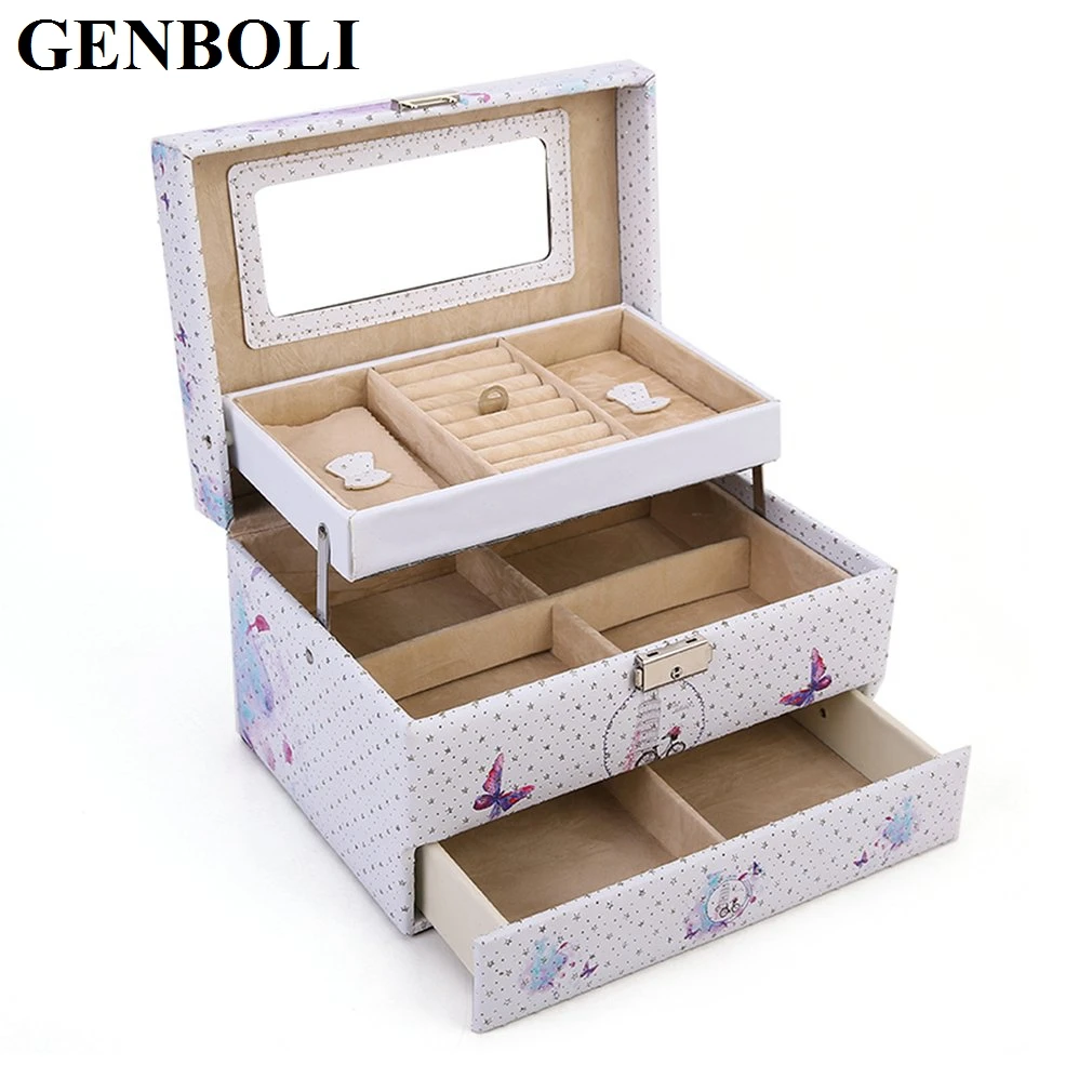 Durable Leather Jewelry Ring Case Various Prints Necklace Earring Organizer Storage Display Jewelry Packaging Box free shipping
Durable Leather Jewelry Ring Case Various Prints Necklace Earring Organizer Storage Display Jewelry Packaging Box free shipping
