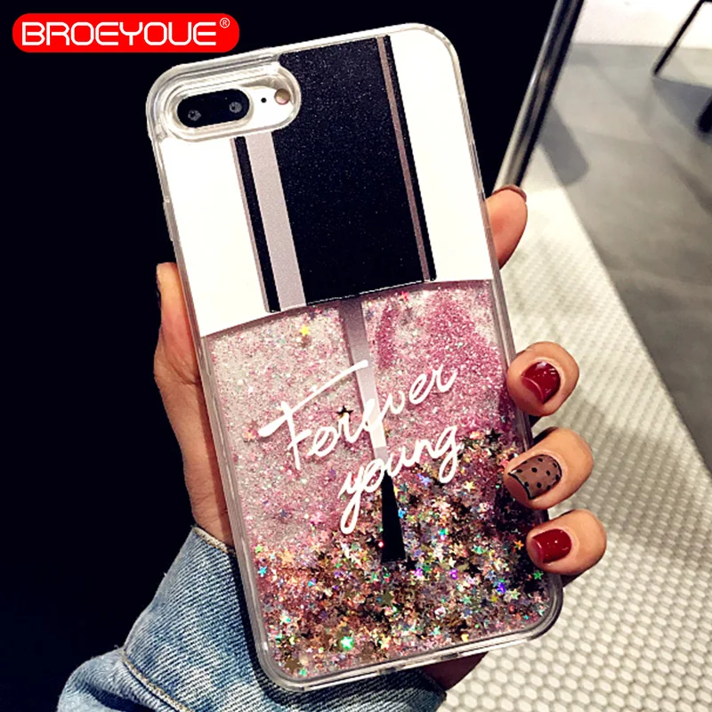 BROEYOUE Love Heart Stars Glitter Phone Case For iPhone 6 6S 7 8 Plus 5 5S SE Dynamic Liquid Quicksand Soft TPU Back Cover Coque
BROEYOUE Love Heart Stars Glitter Phone Case For iPhone 6 6S 7 8 Plus 5 5S SE Dynamic Liquid Quicksand Soft TPU Back Cover Coque