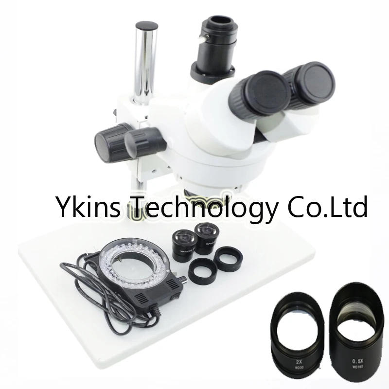 Industrial Trinocular stereo microscope 7X-45X OR 3.5X-90X Continue binocular Visual +56 Led light for mobile phone soldering
Industrial Trinocular stereo microscope 7X-45X OR 3.5X-90X Continue binocular Visual +56 Led light for mobile phone soldering