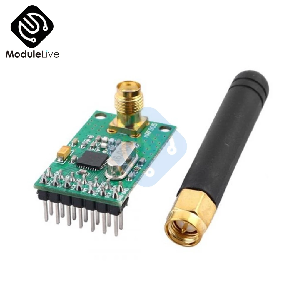 NRF905 Wireless Transceiver Module Wireless Transmitter Receiver Board NF905SE With Antenna FSK GMSK Low Power 433 868 915 MHz
NRF905 Wireless Transceiver Module Wireless Transmitter Receiver Board NF905SE With Antenna FSK GMSK Low Power 433 868 915 MHz