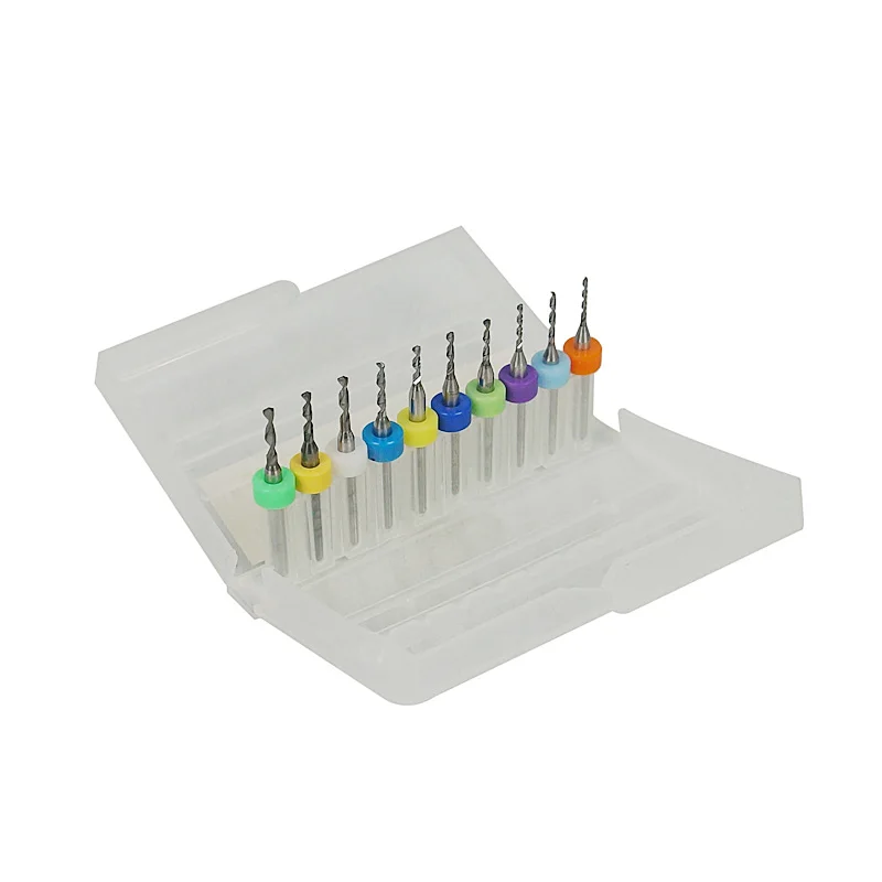 10pcs 3.175mm bit wood drilling set Tungsten carbide Drill Bits Wood PCB Milling Cutter CNC Engraving Tool
10pcs 3.175mm bit wood drilling set Tungsten carbide Drill Bits Wood PCB Milling Cutter CNC Engraving Tool