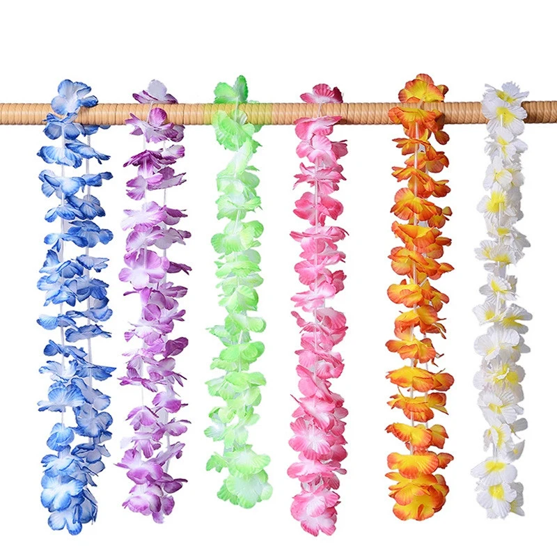 36 PCS lot Hawaiian Artificial Flowers Leis Garland Necklace Fancy Dress Hawaii Beach Flowers Party Decoration Random Color
36 PCS lot Hawaiian Artificial Flowers Leis Garland Necklace Fancy Dress Hawaii Beach Flowers Party Decoration Random Color